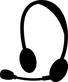 Computer Headset Craft Design Svg File, Free Vectors File
